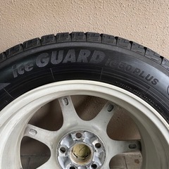 トヨタ エスティマ純正アルミホイール付スタッドレスタイヤ 215/60R17