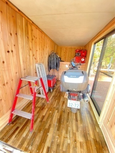 コンテナコテージ バイクガレージ 趣味部屋 隠れ家 ログハウス サウナ小屋