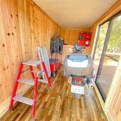コンテナコテージ　バイクガレージ　趣味部屋　隠れ家　ログハウス　サウナ小屋の画像