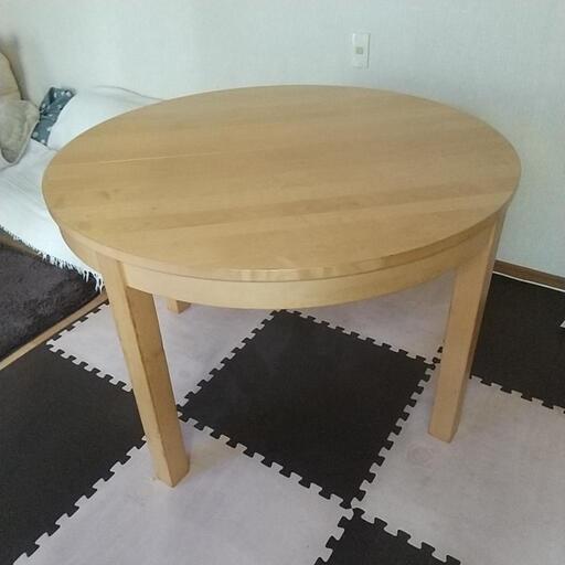 【値下げしました】IKEA  BJURSTA 伸長式   丸型ダイニングテーブル