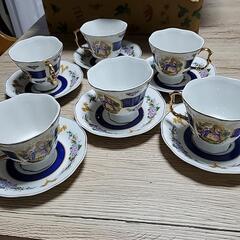 ロシアお土産、ティーカップ６脚セット