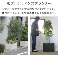 オシャレな外構にモダンデザインプランター