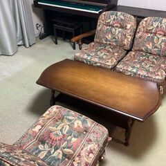 差し上げます◎ローテーブル＆チェアセット 11月末まで！！＊取り...