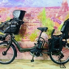 ❶5817子供乗せ電動アシスト自転車YAMAHA 20インチ良好...