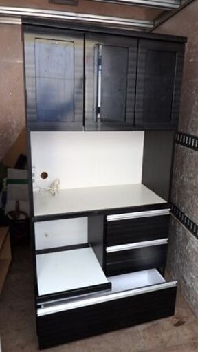 新札幌発 食器棚 90 高さ183cm 幅89.5cm 奥行46.5cm/NO 2133