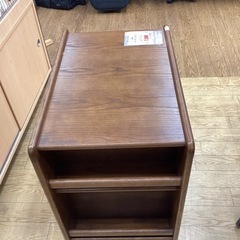 KK-52【新入荷　リサイクル品】楢材　キッチンワゴン　ブラウン