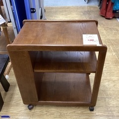 KK-52【新入荷　リサイクル品】楢材　キッチンワゴン　ブラウン