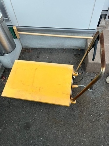 油圧式　リフトテーブル　台車　キャスター付