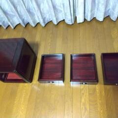 昭和 レトロ　 引出し 木製 高級ミニチェスト　小物入れ　和家具　天然木の画像