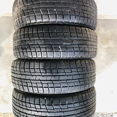 冬タイヤ ★ 185/55R15 ★ PCD:100 英国ローバー純正アルミ付き★ 4本組 ★ バリ山スタッドレス！の画像