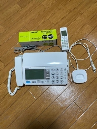 ファックス譲ります。SHARP UX-AF90  新品インクリボン1本付き