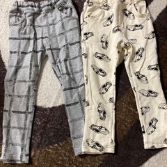 「美品」コットン　ストレットズボン　100サイズの画像