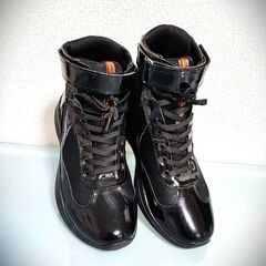 保証無し PRADA　ハイカットスニーカー　25.5CM
