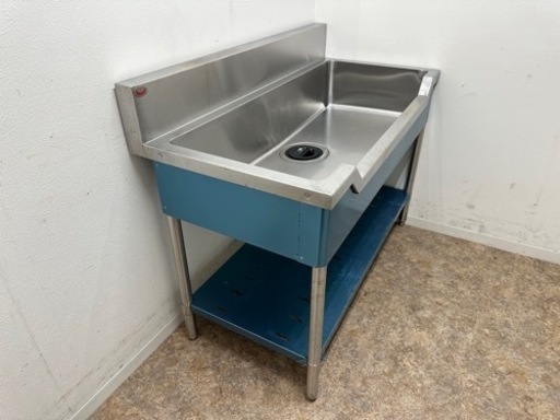 マルゼン　ＭＡＲＵＺＥ　業務用　舟形シンク流し台　ステンレス　厨房　飲食店　ＢＳＦ１－１２６　Ｗ１２００ｘＤ６００ｘＨ８００ｍｍ
