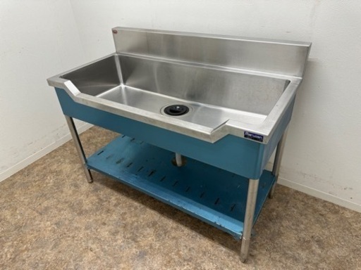 マルゼン　ＭＡＲＵＺＥ　業務用　舟形シンク流し台　ステンレス　厨房　飲食店　ＢＳＦ１－１２６　Ｗ１２００ｘＤ６００ｘＨ８００ｍｍ