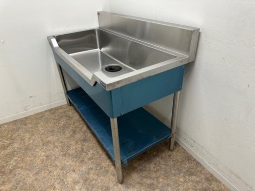 マルゼン　ＭＡＲＵＺＥ　業務用　舟形シンク流し台　ステンレス　厨房　飲食店　ＢＳＦ１－１２６　Ｗ１２００ｘＤ６００ｘＨ８００ｍｍ