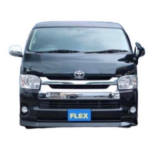 FLEXオリジナル ハイエースワゴンDelfino Line フロントスポイラー