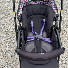 アップリカベビーカー（黒）AB型 の画像