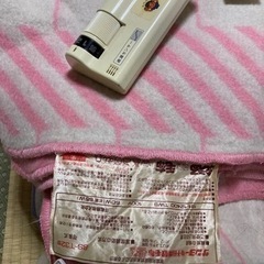 中古　電気敷毛布　終了