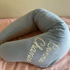 サンデシカ くぼみがフィットするクラウド抱き枕 ブルーの画像