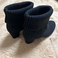ニットショートブーツ　レディース　Lサイズ　お値下げしました！の画像