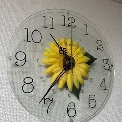 時計 アートフラワークロックの画像