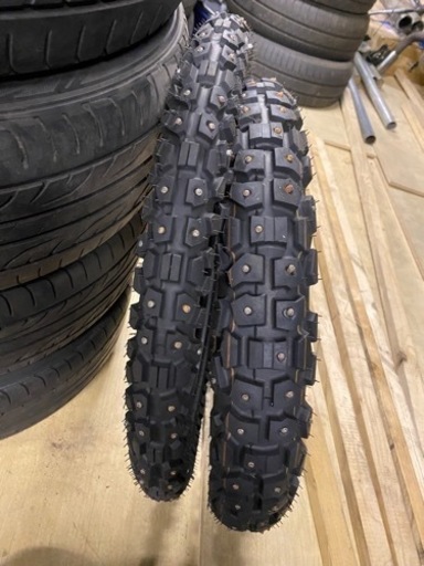 スパイクタイヤDUNLOP D605 70/100-19 90/100-16 klx125 (stn) 札幌の