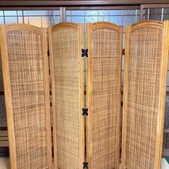 パーテーション　仕切り　ついたて　木製の画像