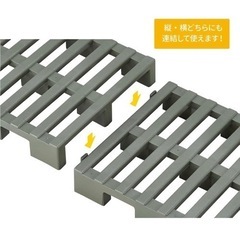 【新品未開封】プラスチック すのこ クリーンパレット 連結タイプ 2台入り カビ防止の画像