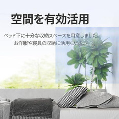 ほぼ未使用　折り畳みができる　シングルベッドフレームの画像
