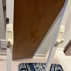 姿見　立てかけミラー(収納フックあり)の画像
