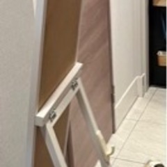 姿見　立てかけミラー(収納フックあり)の画像