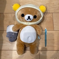 リラックマぬいぐるみ＆ティッシュボックスケースの画像