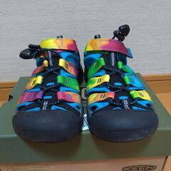 [キーン] スポーツサンダル NEWPORT H2(21cm) ニューポート エイチツー (現行モデル) ビッグキッズ RAINBOW TIE DYE 21 cmの画像