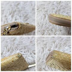 ATAO リモ パイソン 白 長財布 L字 ラウンドジップ アタオ limo ウォレット ファスナー ジッパー 収納充実 レディースの画像