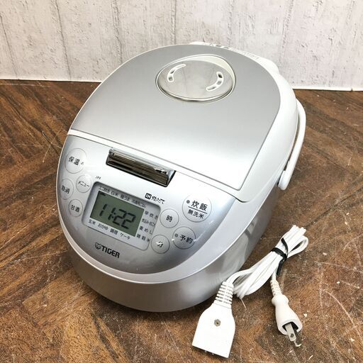 1/7 終 20年製 TIGER タイガー 三合炊き 炊飯器 JPF-A550 サテンホワイト 炊飯ジャー IH炊きたて 容量 3合 動作品 HG