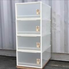 残四個！無印良品◇衣装ケース 引出式・大◇プラケース◇引出し式◇...
