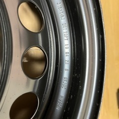 スチールホイール　新車外し　16インチ5.5J PCD100 日産ノートE13系新車外しの画像