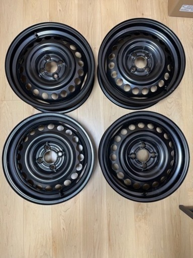 スチールホイール　新車外し　16インチ5.5J PCD100 日産ノートE13系新車外し