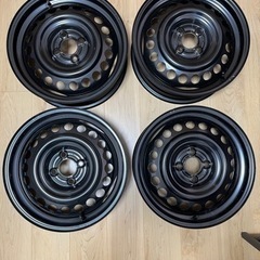スチールホイール　新車外し　16インチ5.5J PCD100 日...