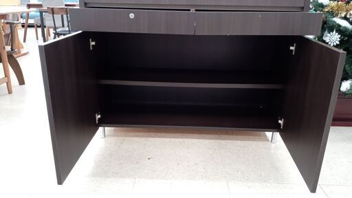 ★ジモティ割あり★  商品ケース 茶色 H110×D45.5×W120 クリーニング済み TJ2903