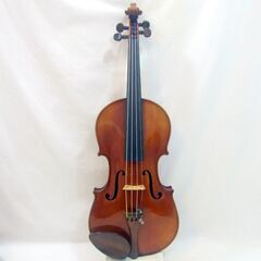 メンテ済み 分数 1/2 ヨーロッパ モダンフレンチ バイオリン 裏板1枚 虎杢 モダンサウンド Circa 1910年 小学生キッズ用サイズ 発表会 コンクール オールドバイオリン ドミナント弦搭載 発表会、コンクール使用におすすめ！！愛知県清須市 手渡し 試奏歓迎 全国発送対応 中古バイオリン　管理（カ）T0421の画像