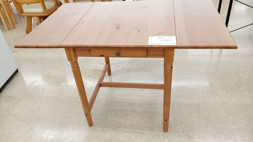 ★ジモティ割あり★  折りたたみテーブル 茶色 H74.5×D78×W123 クリーニング済み TJ2904
