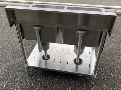 ⭐︎中古品　マルゼン　2槽シンク　900×600×800mm　厨房用品⭐︎