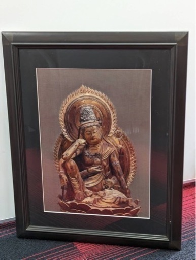 s427508 刺繍絵 絵画 伝統工芸 刺繍 観音 珍品 中国 アート 芸術 工芸美術 中国美術 古美術 仏教工芸品 釈迦如来 置物 中古品