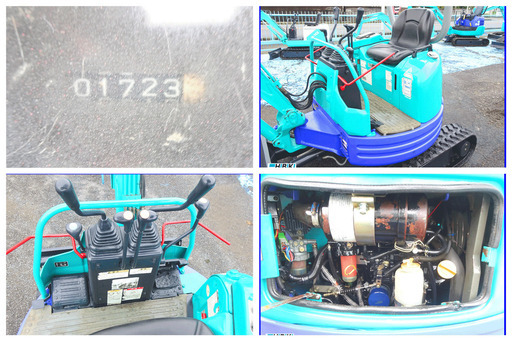 コマツ：KOMATSU:PC15FR-1:中古油圧ショベル◆1.5ｔ◆ミニユンボ◆建設機械/走行2速/整備済み/ガチャック仕様/シリンダーオイルシール全交換済み