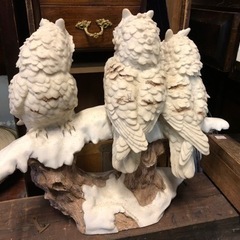 フクロウの置き物🦉 現品限り😁 熊本リサイクルワンピースの画像