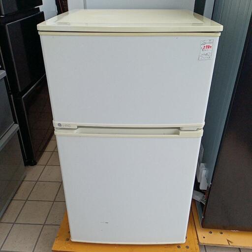 ★【ユーイング】2ドア冷蔵庫　2017年製　90L（UR-D90J）【3ヶ月保証付き★送料に設置込み】自社配送時代引き可※現金、クレジット、スマホ決済対応※
