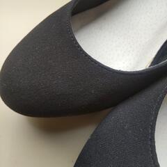 ⬇お値下げ 黒ベルトハイヒール（リボン付き）の画像