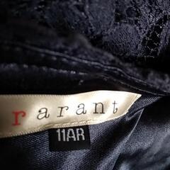 ＊お値引きしました＊黒レースに水玉模様ワンピースの画像